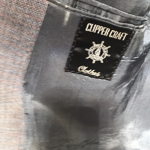 Clipper Craft sport Jacket men’s 40R Suit Jacket grey - Picture 6 of 6